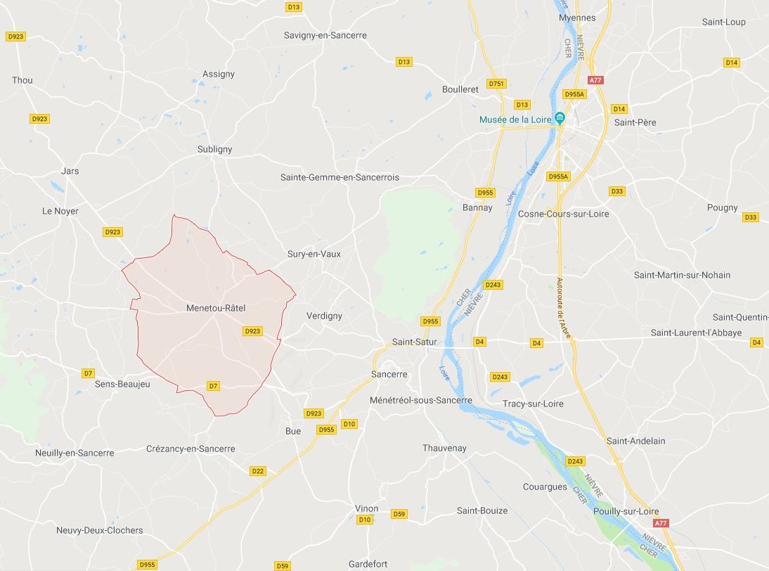 Carte menetou